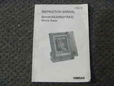 Simrad RA30 RA31 RA32 Marine Radar Instruction Operator Maintenance Manual xz