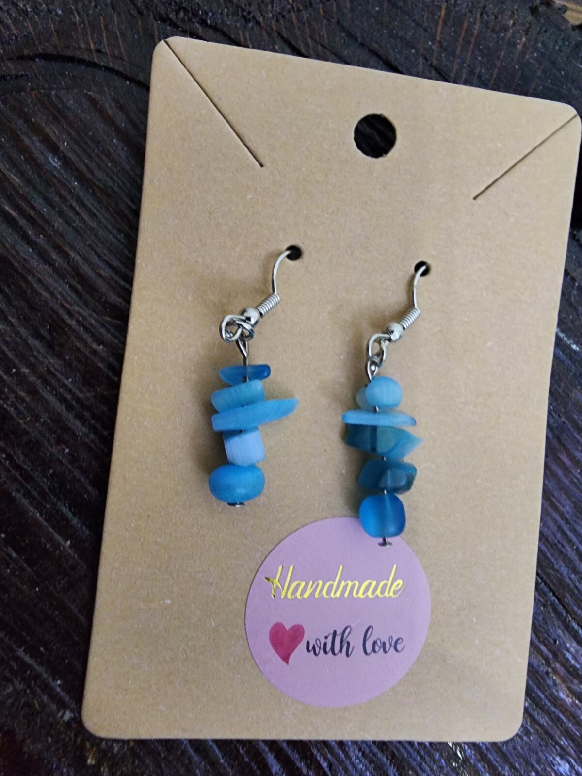 Brown Multi-stone Dangle Earrings For Women