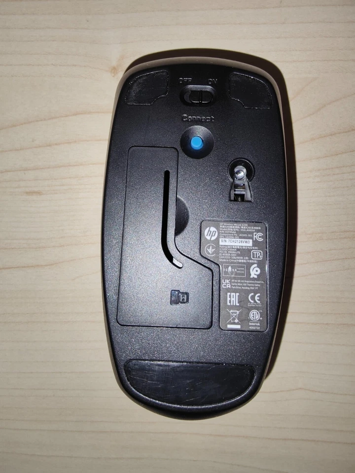 HP X200 Maus Wireless Mouse Funk beidhändig, 1600 dpi ohne USB Dongle defekt #42 - Bild 3 von 3