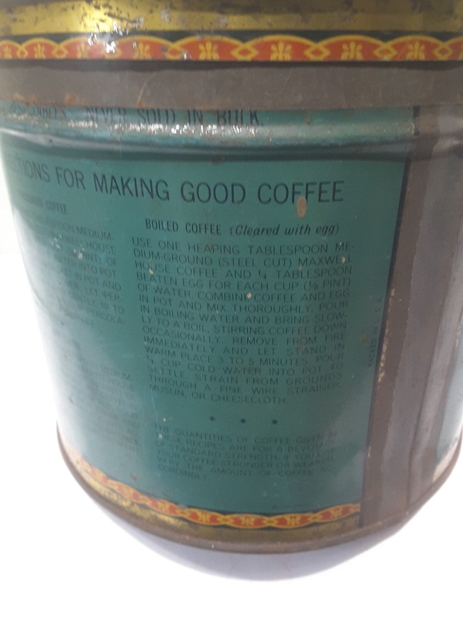 A Rare Vintage Maxwell House Coffee Can 3lb | eBay