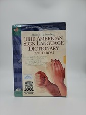 The American Sign Language Dictionary by Sternberg, Book and CD-ROM NEW