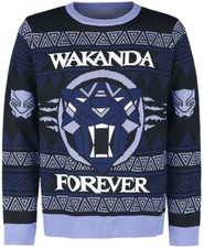 Image of Black Panther/"Wakanda Forever" Christmas jumper/Size XL