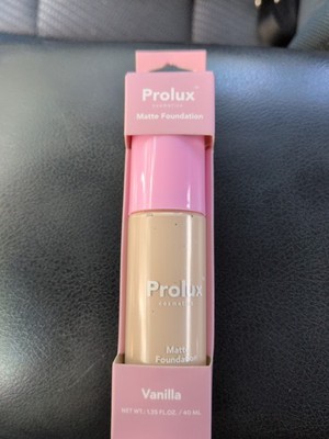 Prolux Cosmetics Matte Foundation In The Shade Of Vanilla