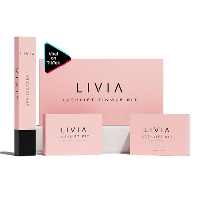 Livia Eyelash Lift Kit - Made in USA - Perfectly Curled Lashes for Uncolored