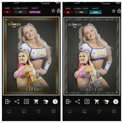 Topps WWE Slam DIGITAL Card 2025 Portraits Tiffany Stratton Rare And Super Rare
