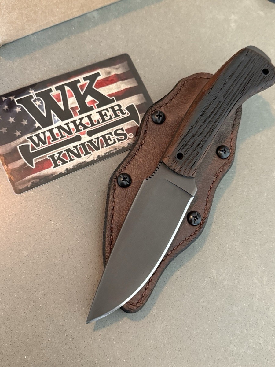 Winkler Knives Woodsman Jack Daniels Whiskey Barrel Handle