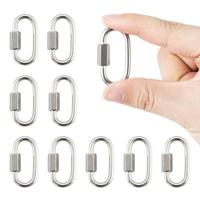 Quick Chain Link，Stainless Steel Chain Quick Link，Small Locking Carabiner Links