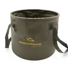 Collapsible Bucket for Camping 20L Portable Foldable Water Bucket, Forest Green
