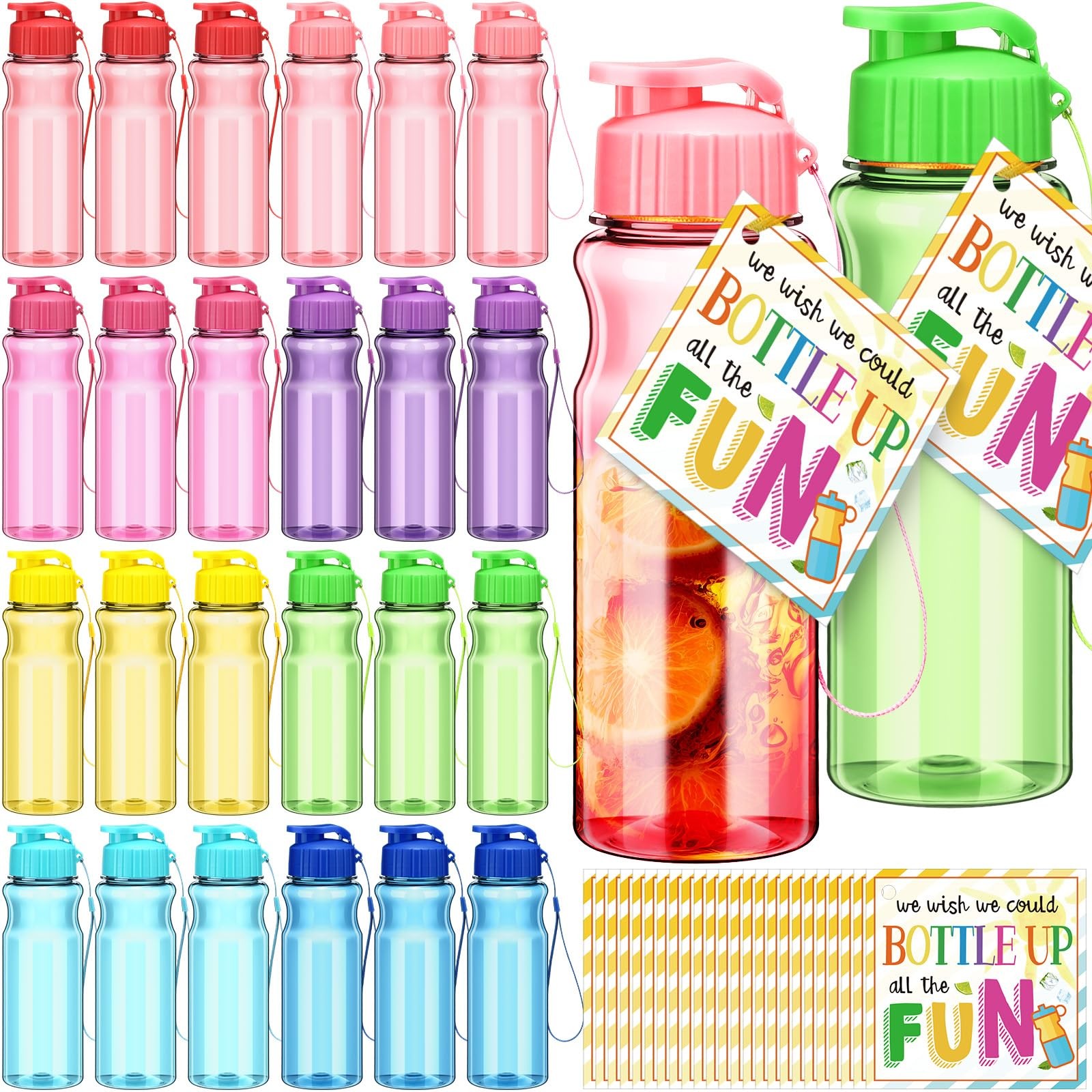 S For Bulk 18 Oz Leakproof Reusable Sports Water Bottles ...
