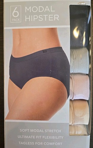 Karen Neuburger LARGE Women's Underwear Panties 6-Pack Soft Modal Hipster   - Picture 7 of 8