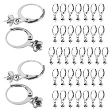 40 Pcs Lever Back Earrings DIY Dangle French Hook Jewelry Findings