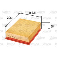 Valeo Luftfilter Filtereinsatz FüR Peugeot 206 CC 2.0 S16 CitroëN Xsara Picasso