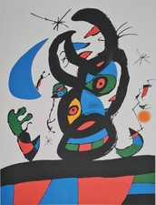 JOAN MIRO * Montroy I * 50 x 40 cm * signed lithograph * limited # 16/200