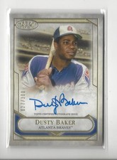 2021 Tier One Tier One Talent Dusty Baker AUTOGRAPH Braves /300 