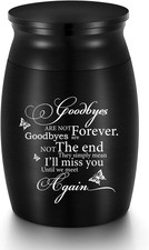 Small Urns for Human Ashes Keepsake - 3 Inches Butterfly Mini Cremation Funer...