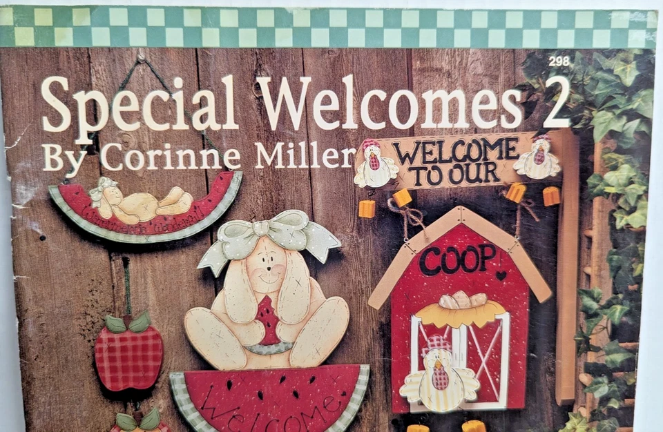 SPECIAL WELCOMES 2 Farm and Friends by Corrine Miller Wood Painting Craft Book - Image 2 of 4