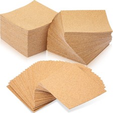 120 Pieces Self Adhesive Cork Sheets 4 x 4 Inches Squares Cork Backing Adhesive