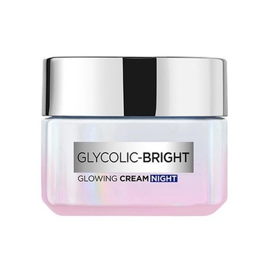 L'Oreal Paris Glycolic Bright Glowing Night Cream Overnight Brightening 50 gm