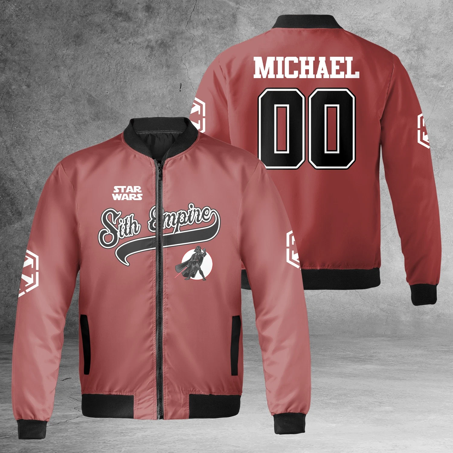 Personalized Star Wars Sith Empire Galaxy's Edge Baseball Jacket for Him