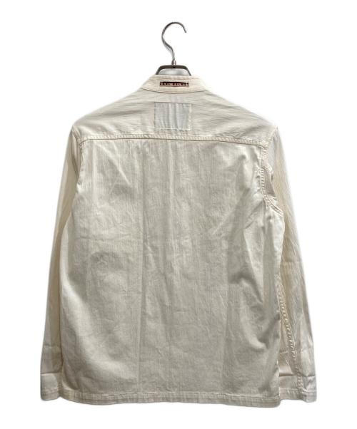KARL HELMUT Linen Bomber Jacket Men Size M White Japan image 2