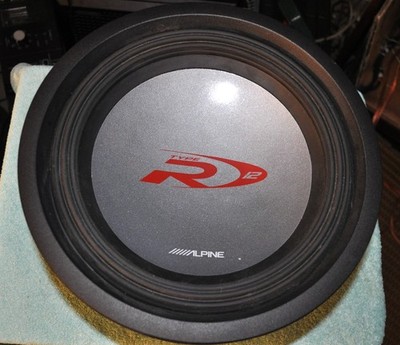 Alpine SWR-1242D Type R Series DVC 4 Ohm 12'' Inch Subwoofer 1500 Watts