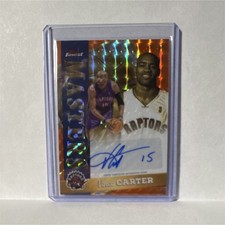 Topps Finest Masters Autograph Vince Carter  /15 MA-VC 2005-06 Toronto Raptors