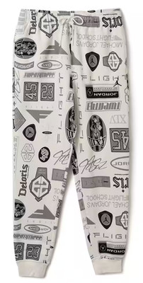 Jordan Essentials Printed Fleece Pants Sail/Black HM7257-133 Size 3XL