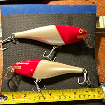 Rapala Floating Super Shad Rap Original Finish minnow w/boxes lot of 2