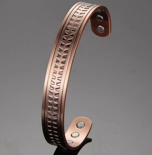 1 Kupfer Armband Stark Gepr&auml;gtes Design Umfang 17 Bis 20 cm Armspange 10 mm