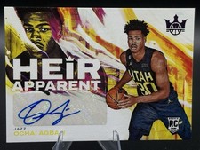 2022-23 Panini Court Kings Auto Heir Apparent Ochai Agbaji #HA-OCC /49 Rookie -