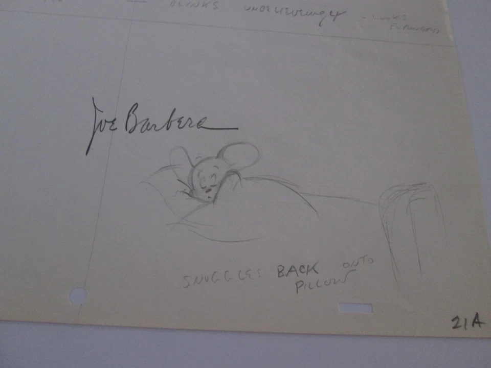 MGM Tom and Jerry 1955 Designs on Jerry concept Drawing Joe Barbera signed cel - Image 4 of 4