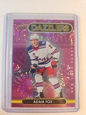 2021-22 Upper Deck Adam Fox Dazzlers Pink #DZ-81 New York Rangers
