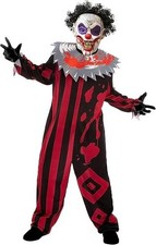 Boys Killer Clown Costume, Scary Clown Costume for Kids Halloween Role Play