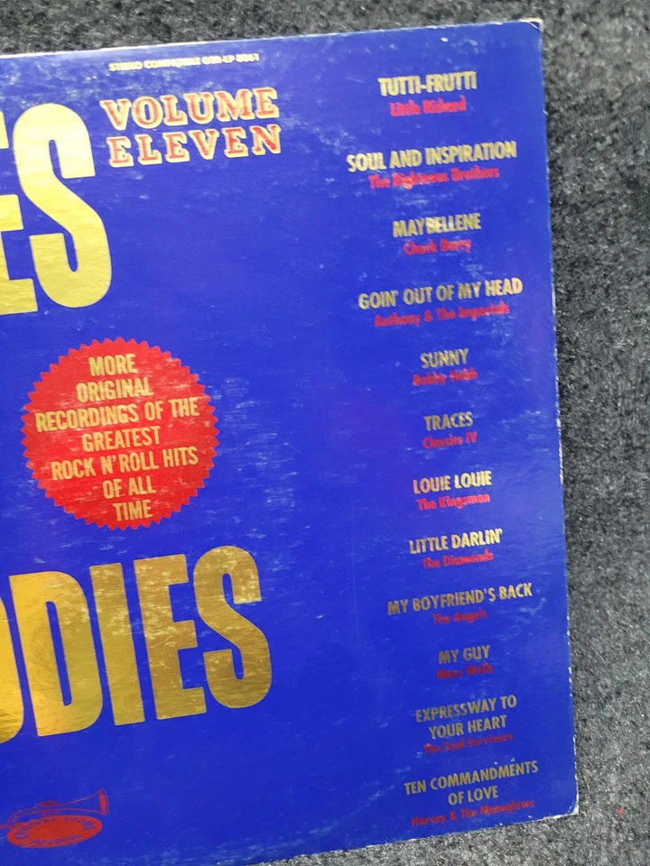 Vintage Oldies But Goodies Vol. 11 LP Jacket Only w/Wrong Pickwick PTP-2122 - Image 4 of 4