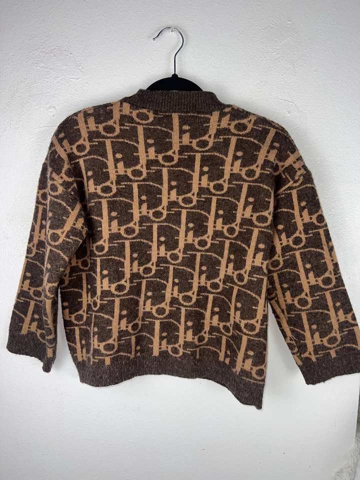 Suéter Christian Dior Marrón Icónico Patrón Monograma XS Foto 2 de 2