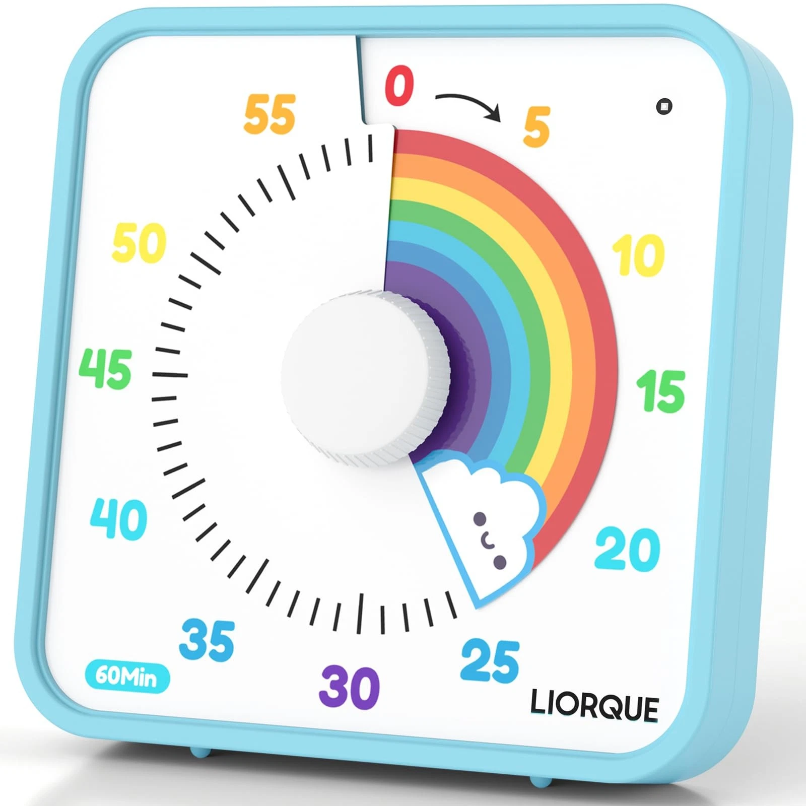 60 Minute Visual Timer for Kids and Adults, Non-Ticking 7.5 Inch Large Visual...