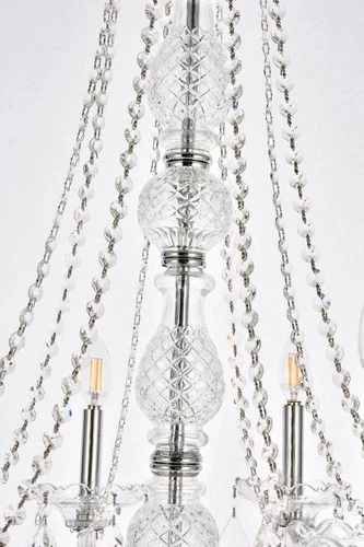 Elegant Lighting Verona 28" 8 Light Royal Crystal Chandelier - Picture 6 of 6