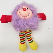 Dan Brechner Vintage Purple Troll Plush 11" Rainbow Legs Korea PA-409
