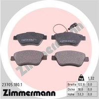Zimmermann BremsbeläGe BremsklöTze Vorne FüR Fiat Grande Punto 199_ 1.4