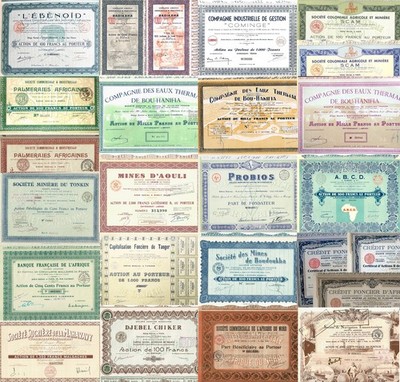 Special Offer for Collectors: 25 Different Bonds & Shares