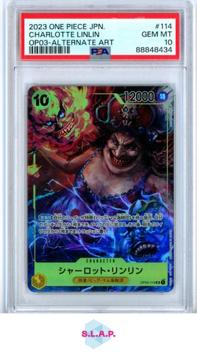 CHARLOTTE LINLIN ONE PIECE OP03-114 2023 PILLARS OF STRENGTH SR JAPANESE PSA 10