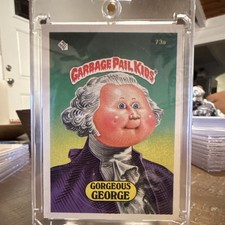 Topps 1985 Garbage Pail Kids Series 2 Gorgeous George #73a Sticker Card