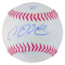 Chien-Ming Wang Signed Rawlings ROLB1 Baseball New York Yankees Photo Proof COA