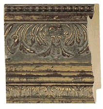 Picture Frame Moulding Wood 18Ft Bundle - Ornate Antique Gold Finish - 2.375"