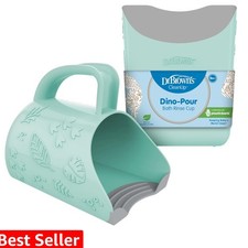 CleanUp Dino-Pour Baby Bath Rinse Cup, Tear-Free Rinsing for Babies and Toddl...