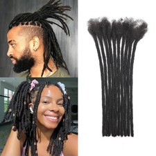 Dreadlock Extensions 0.6cm Thickness 12 Inch 30 Strands Real Human Hair