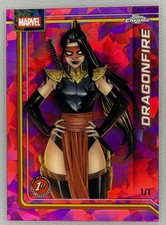 Marketplace image: 2026 Topps Chrome Sapphire Marvel Dragonfire Padparadscha 1/1 #33