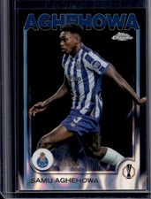 2024-25 Topps Chrome UEFA Samu Aghehowa Black Lava Refractor #/10 Porto