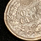 1865 Indian Head Cent Penny - REV Bisecting Rim to Rim Die Crack + Pre-Cud ERROR