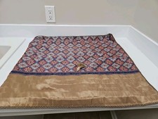 1 Croscill Margaux European Euro Pillow Sham in Red/Blue/Gold 26X26 EXCELLENT